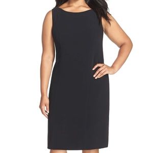 Louben Sleeveless Suiting Sheath Dress